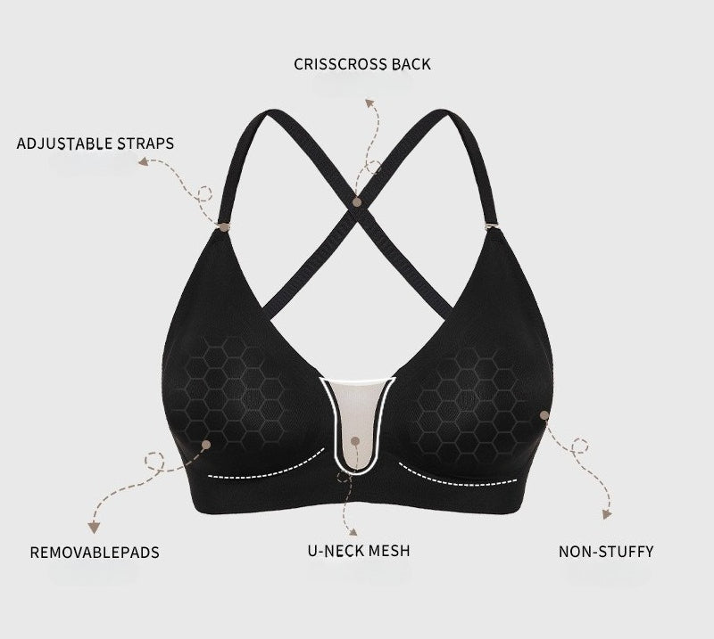 Wire-Free Back-Beautifying Bra