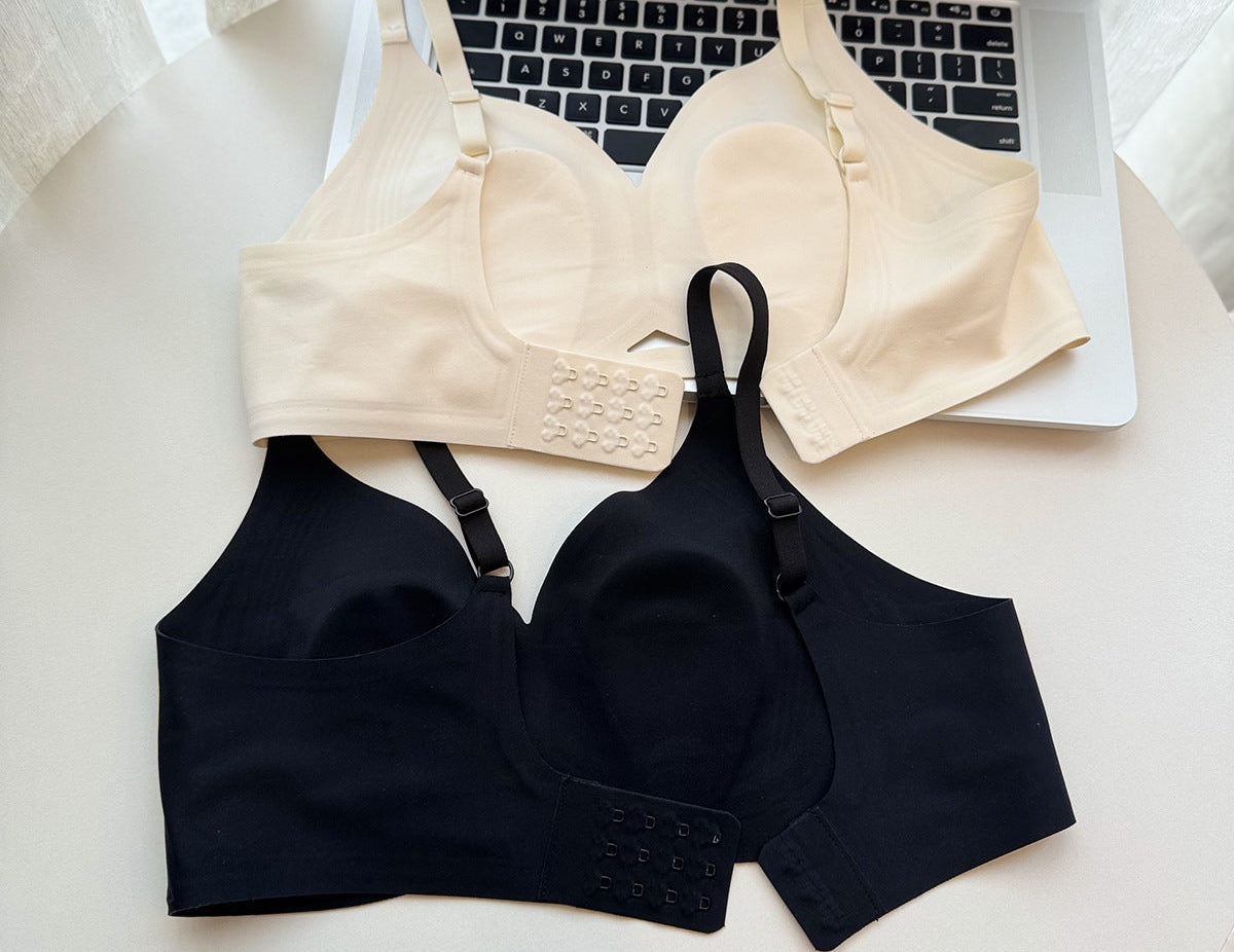 Cutout Detail Seamless Wireless Bra
